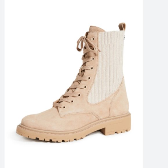 Sam Edelman Shoes - SAM EDELMAN LYDELL MIXED MEDIA COMBAT BOOT